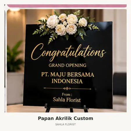 Papan Bunga Akrilik Bantul